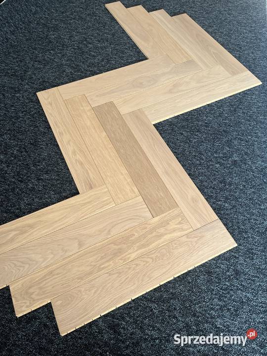 Jodełka klasyczna dębowa 11x120x600 White Biały Rzeszów