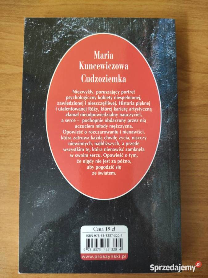 Sprzedam książkę Cudzoziemka Przasnysz