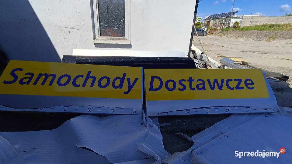Szyld reklamowy zewnętrzny Samochody dostawcze Lubin