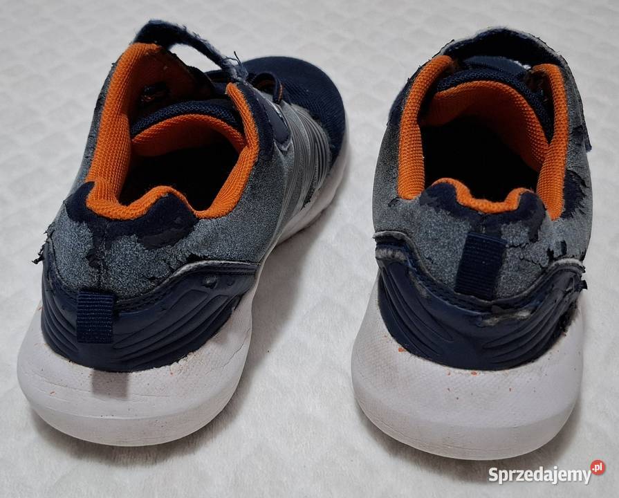 Buty chłopięce sportowe na rzepy granatowe 3133 śląskie Czeladź