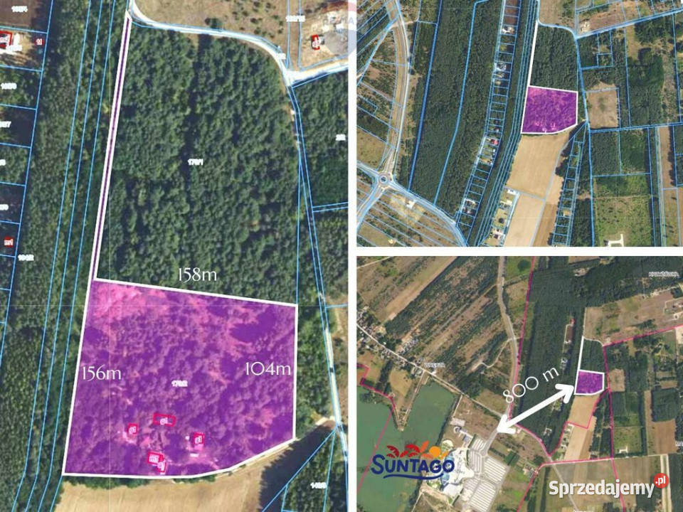 Działka budinwest 25ha 800m SUNTAGO Krzyżówka