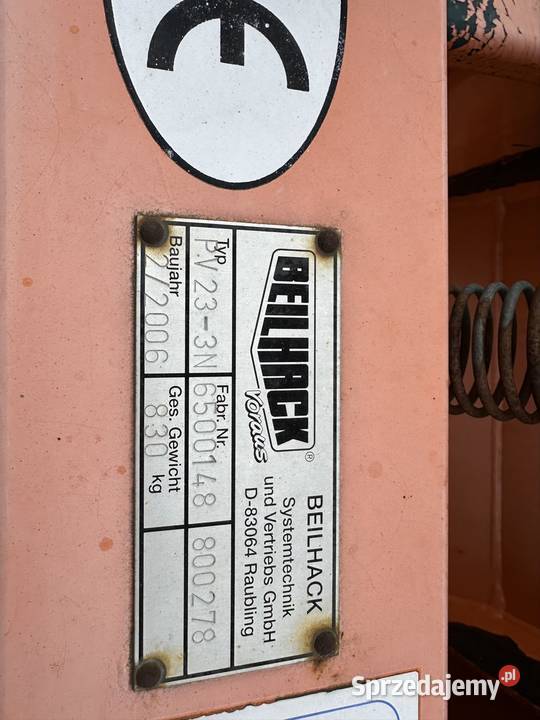 Pług śnieżny beilhack 275m Łachów