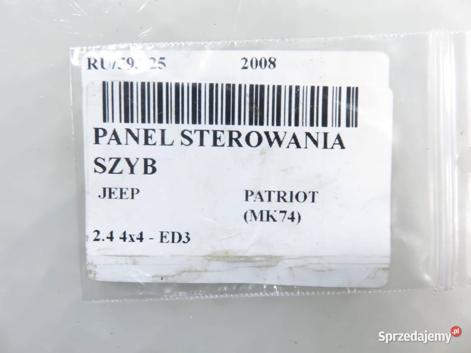 PANEL SZYB JEEP PATRIOT MK74 L0100804AB