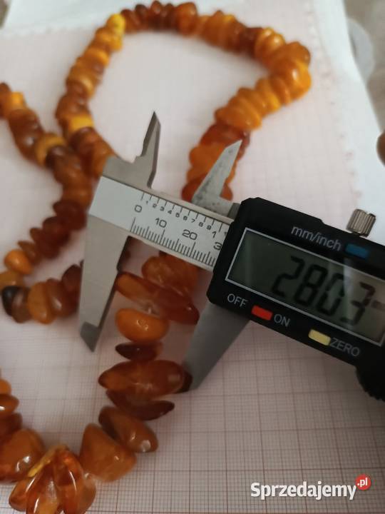 Naszyjnik Bursztyn Vintage 112gr