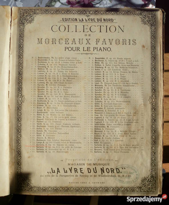 ANTYK Stare nuty oprawiony zbiór ocenzurowany małopolskie Kraków