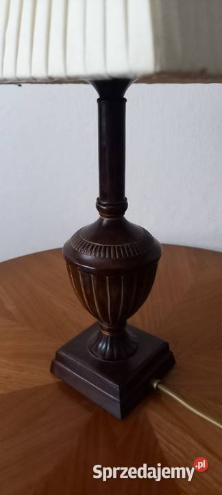 Mosiężna lampka nocna z abażurem Wysyłka Skierniewice sprzedam