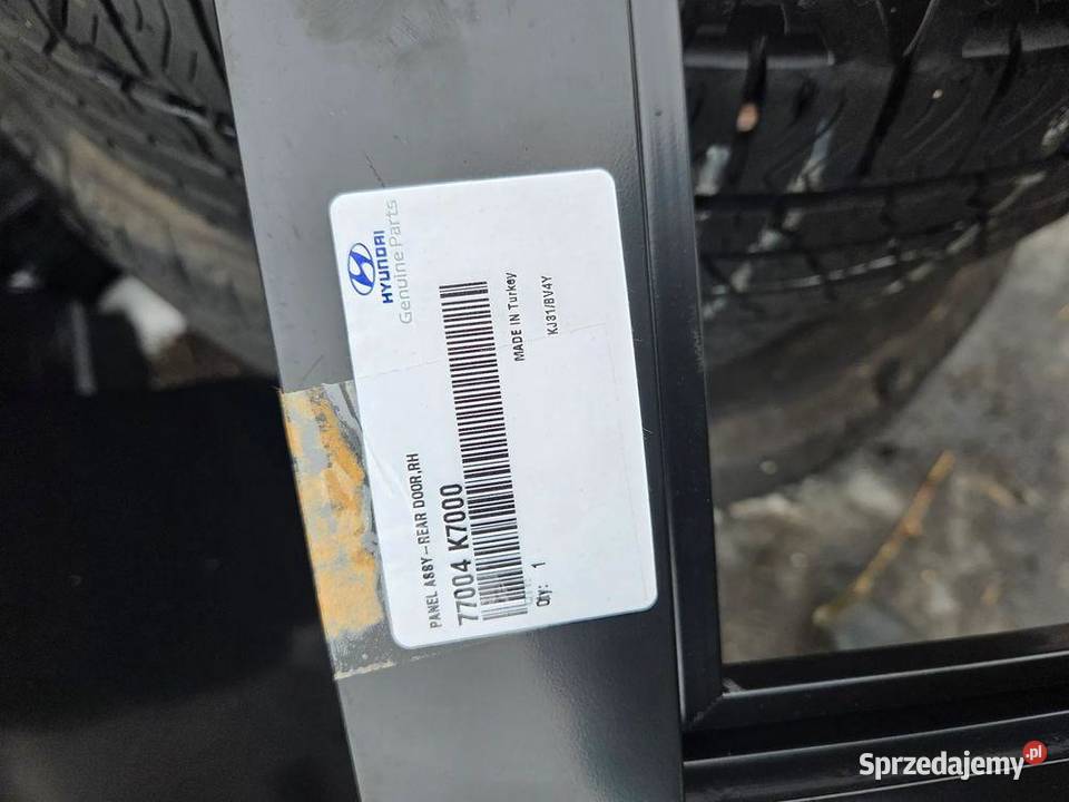 Drzwi prawe prawy tył tylne Hyundai i10 III