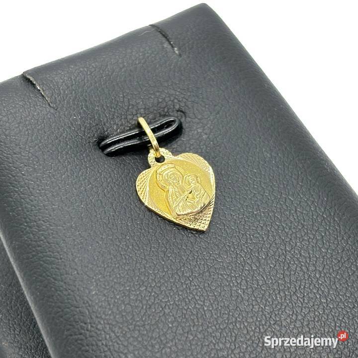 Złota Zawieszka Próby 585 080g Matka Boska Wisiorki Elbląg