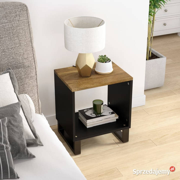 Stolik kawowy 40x31x46 drewno i materiał Warszawa sprzedam