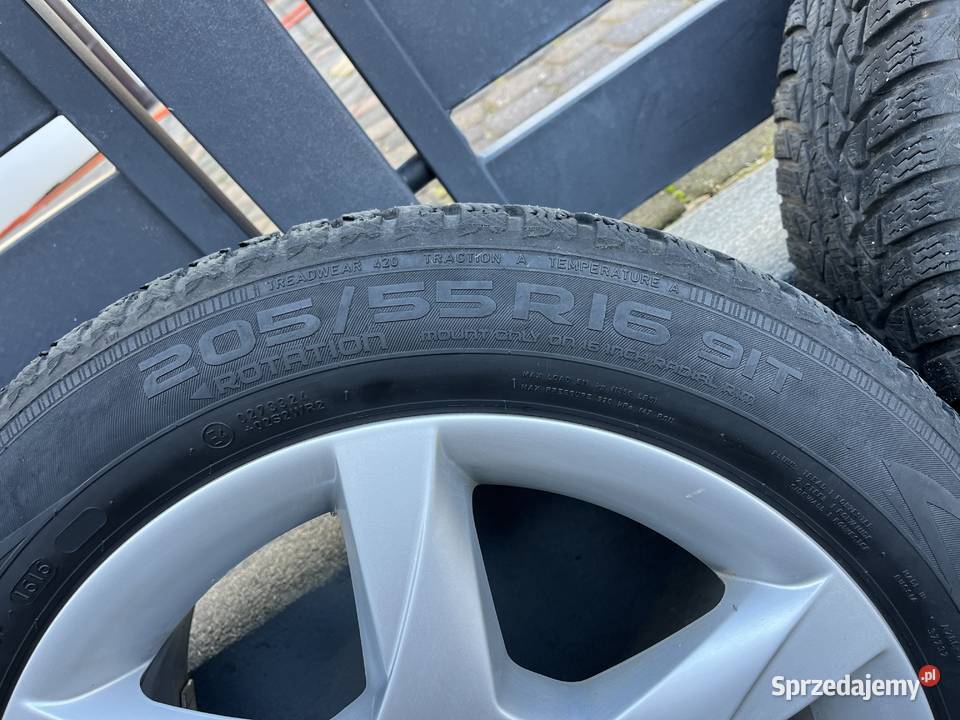 Alufelgi Opony zimowe koła 20555 R16 Audi A4A3A6 nieuszkodzony Nakło Śląskie