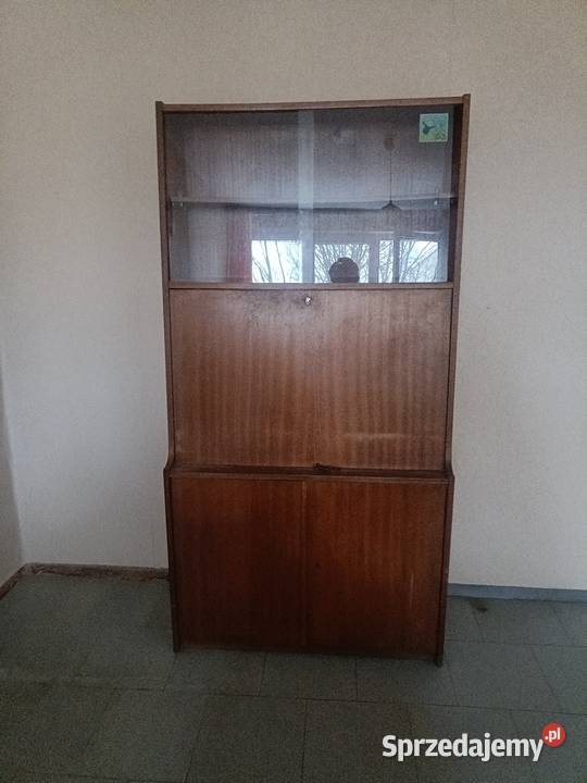 Sekretarzyk biurko rozkładane stare czasy PRLu Łódź