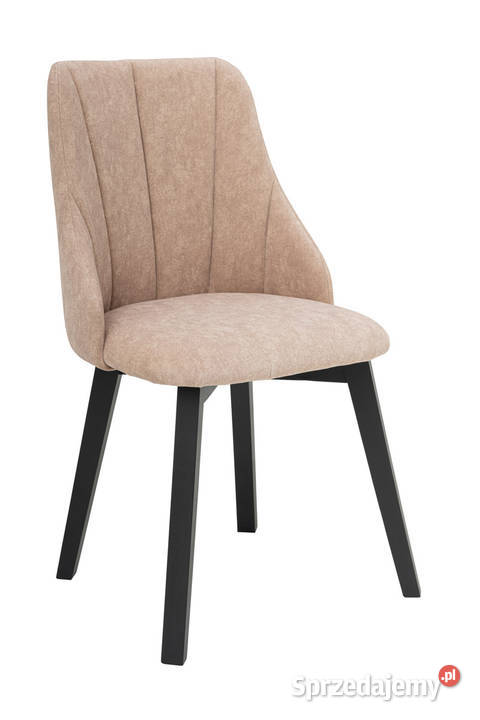 Krzesło tapicerowane do jadalni beżowe MUSZELKA Biłgoraj