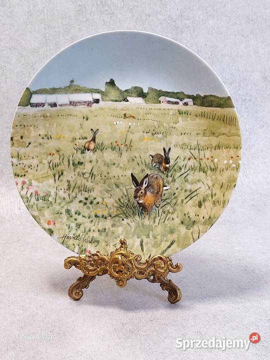 RRSTRAND PORCELANOWY KOLEKCJONERSKI TALERZ Dobrzany