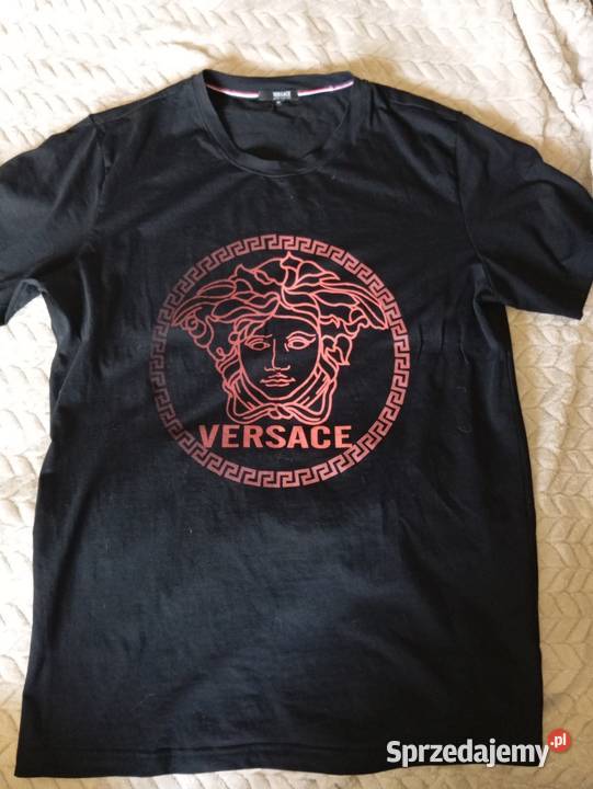 Czarny tshirt Versace jeans couture meduza Topy i koszulki Gorzów Wielkopolski