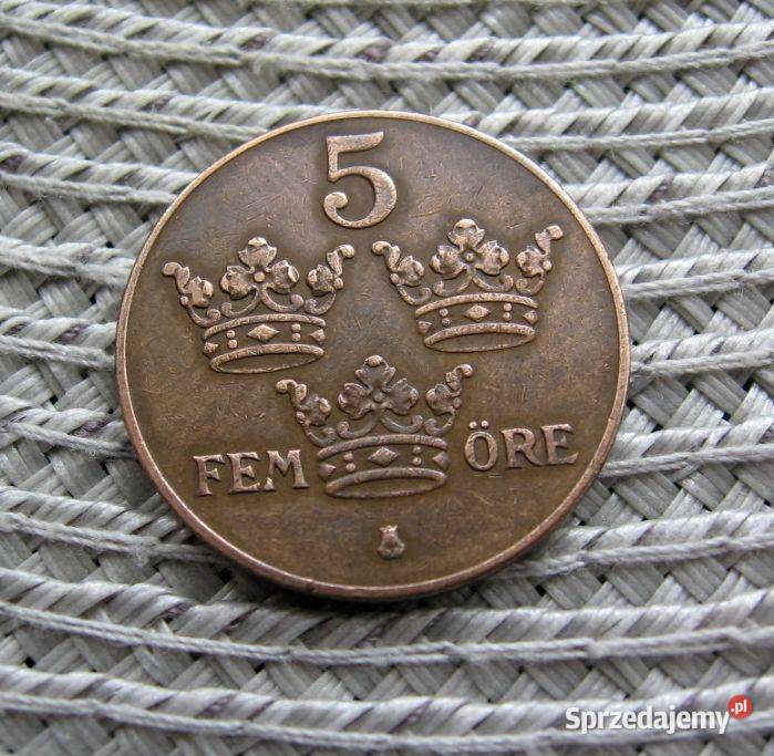 Szwecja 5 Ore 1939r Kalisz