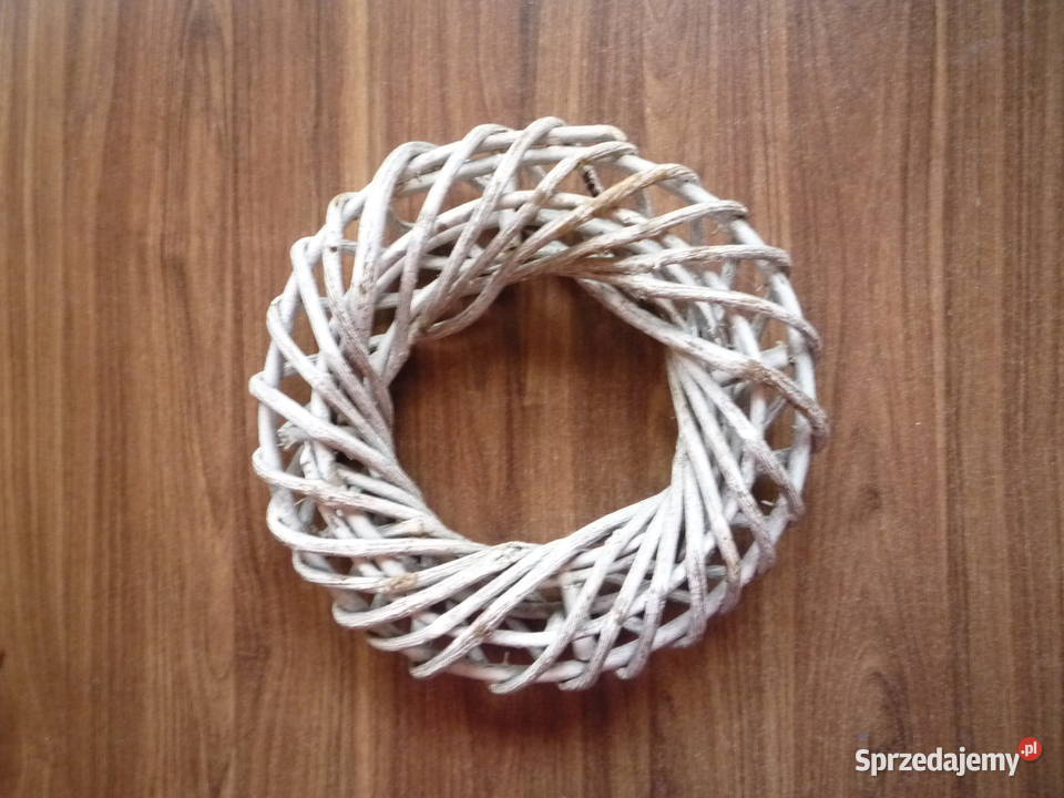 Duży wianek bielony 28 biały Szczecin