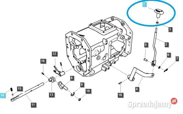 Gałka dźwigni zmiany przełożeń TRG293 LS Tractor Pozostałe Tajęcina sprzedam