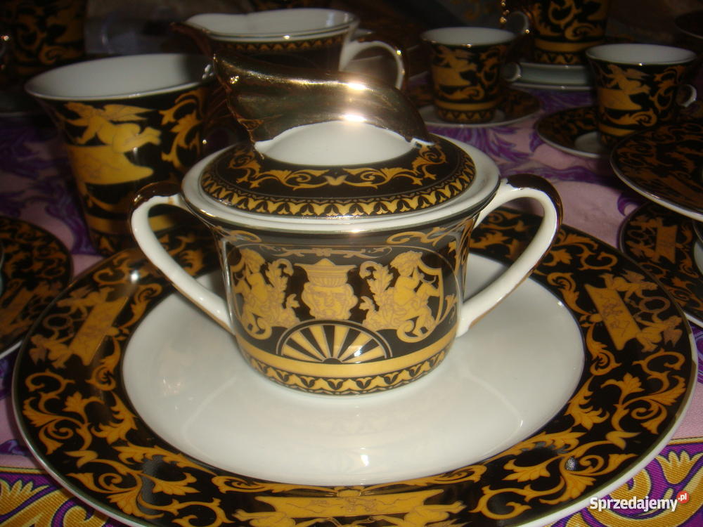 versace kawowy obiadowy