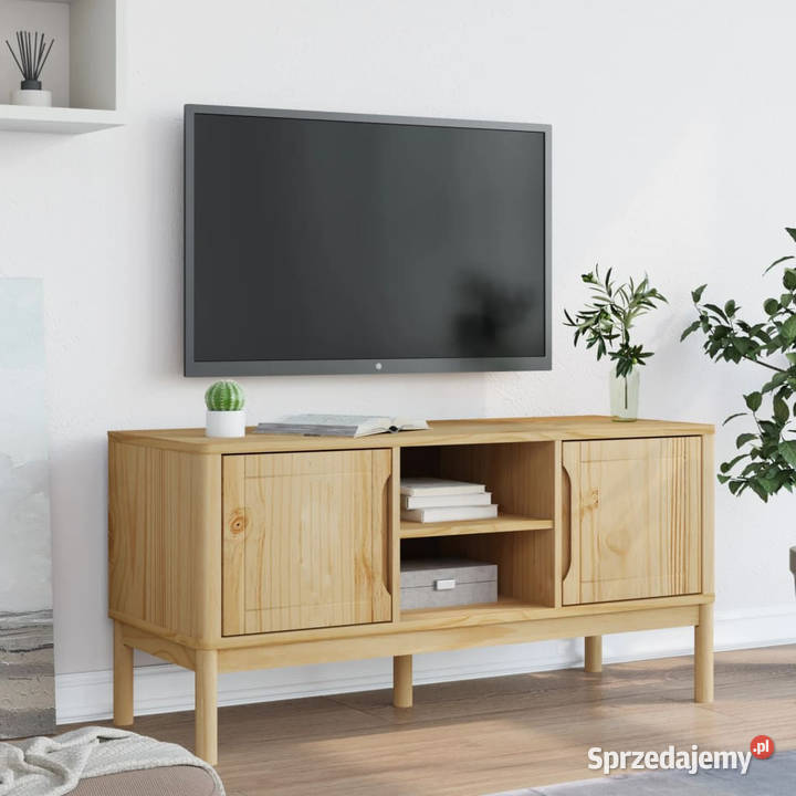 Szafka RTV FLORO woskowy brąz 114x43x55 drewno Warszawa sprzedam