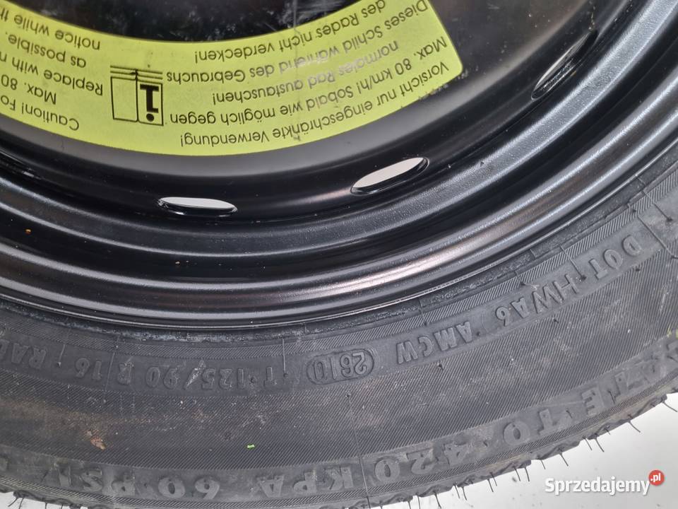 KOŁO DOJAZDOWE Mercedes W169 W245 dojazdówka Chełm