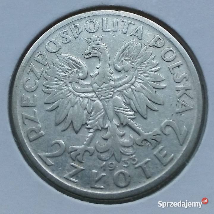POLSKA2 1933 rSREBRO 750 GŁOWA KOBIETY mazowieckie Legionowo