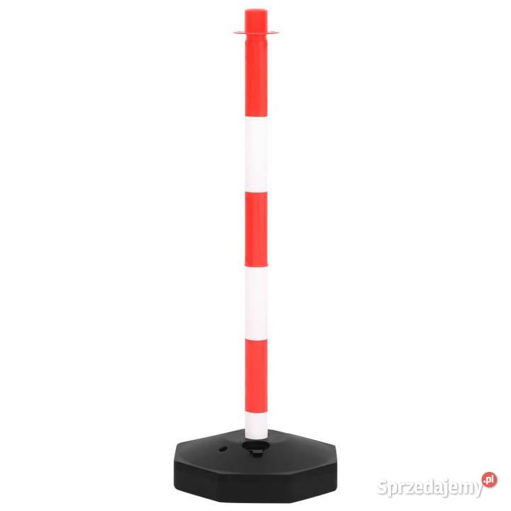 vidaXL Zestaw słupków z 10metrowym plastikowym