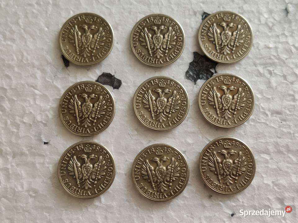 Guziki wojskowe FrJoseph Viribus Unitis Austria Lębork
