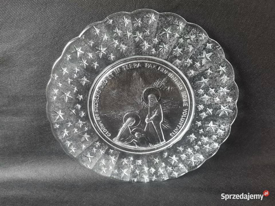 Stara nieużywana patera talerz Boże Narodzenie śląskie Katowice