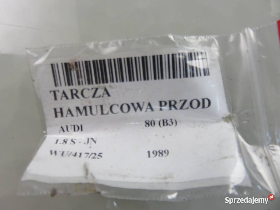 TARCZE HAMULCOWE PRZÓD AUDI 80 B3 18 S Tarcze hamulcowe sprzedam