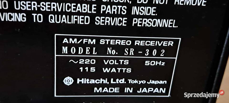 Amplituner stereo HITACHI SR302 vintage Krotoszyn sprzedam