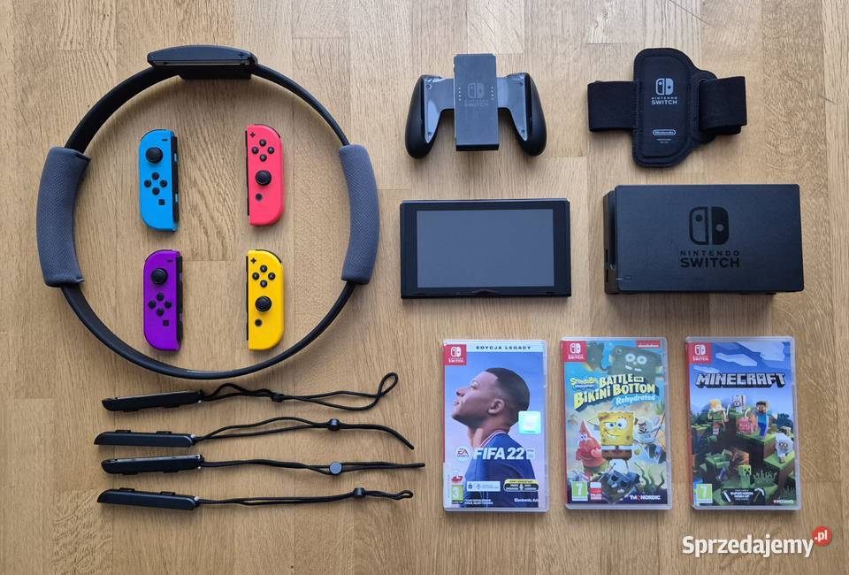 Nintendo Switch Ring Fit z grami stan idealny Lublin