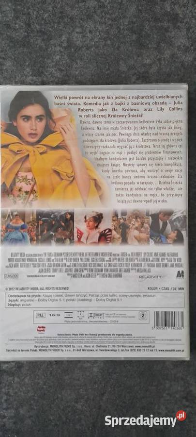 Królewna Śnieżka język film DVD nowy w folii Ząbki