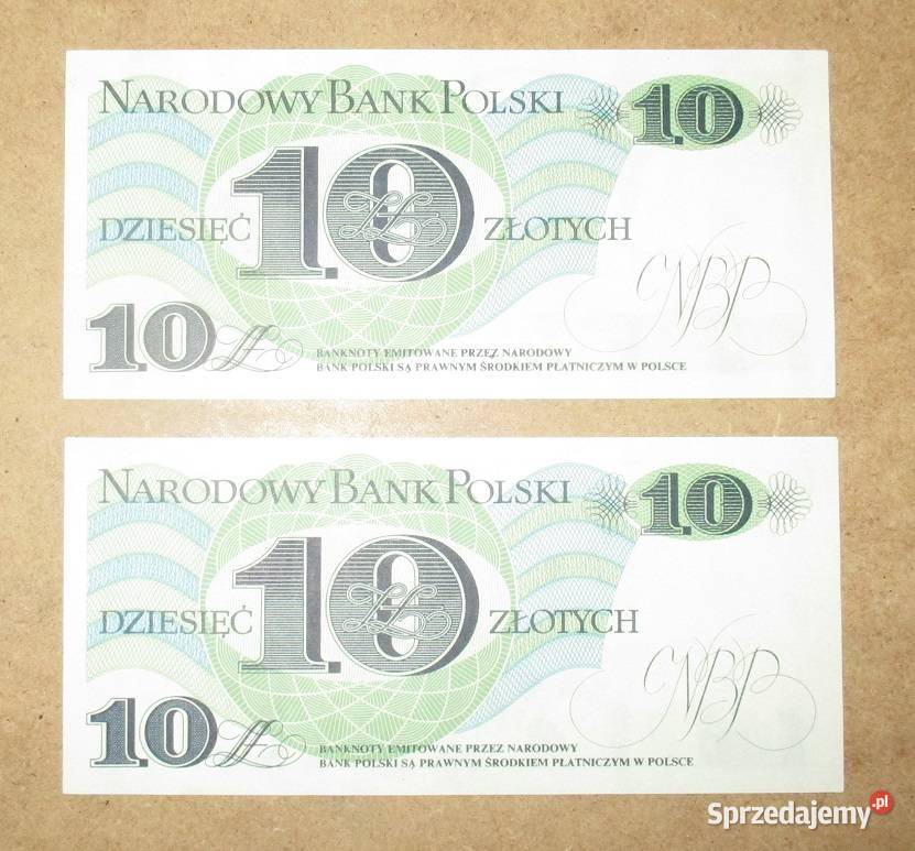 Banknoty 10 Józef BemPRLbanknot Łódź