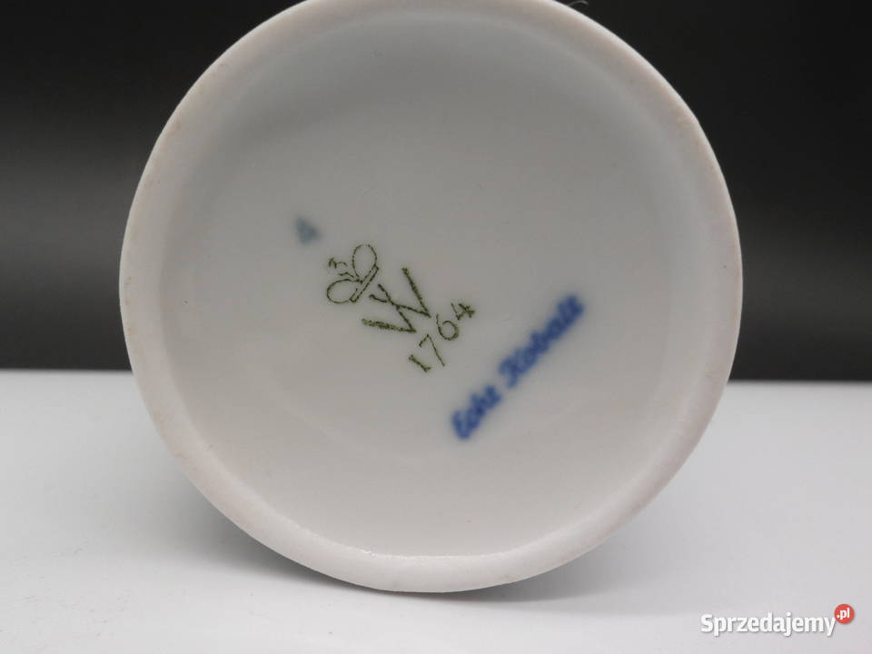 Porcelanowy Wazon Wallendorf Echt Kobalt Raszków