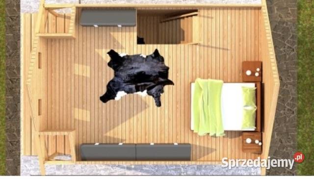 Drewniany domek całoroczny letniskowy 5m6m 1520 Korczyna
