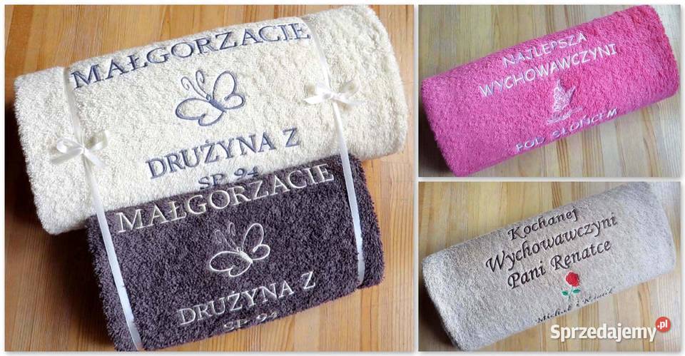 Prezent Wychowawczyni zakończenie roku ręcznik z Akcesoria łazienkowe Toruń