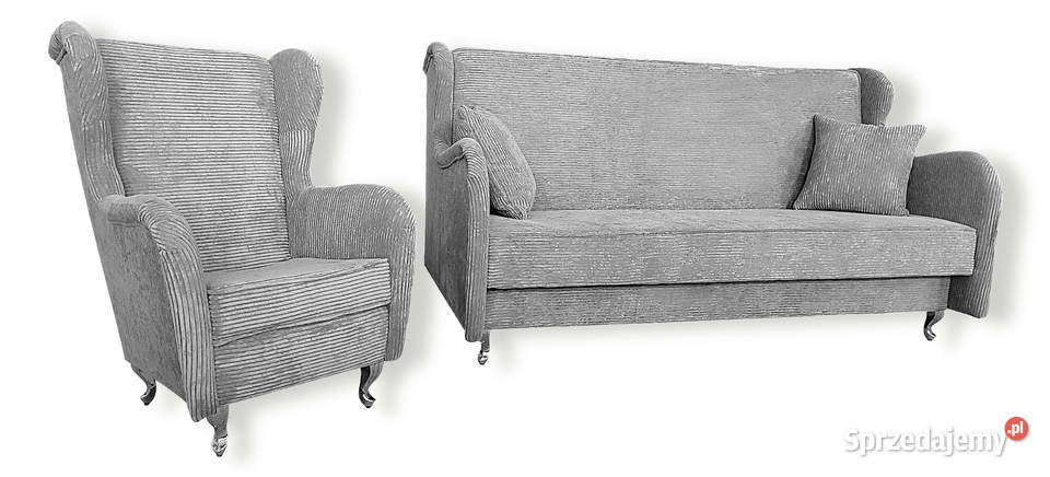 Zestaw Fotel i wersalka rozkładana sofa łóżko Gdynia sprzedam