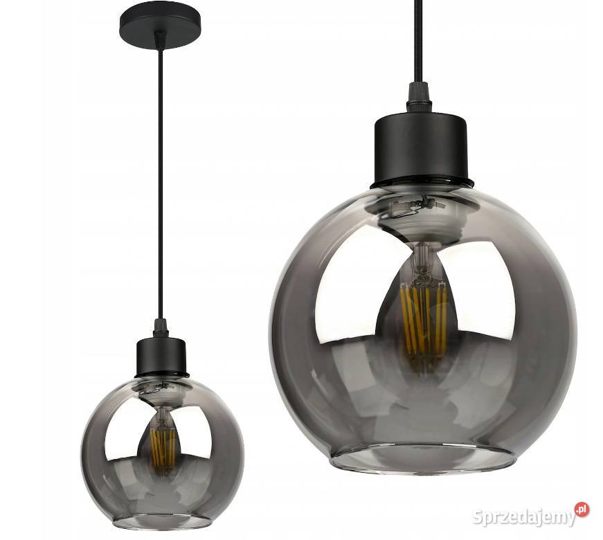 LAMPA WISZĄCA SUFITOWA ŻYRANDOL Kula szklana Choroszcz