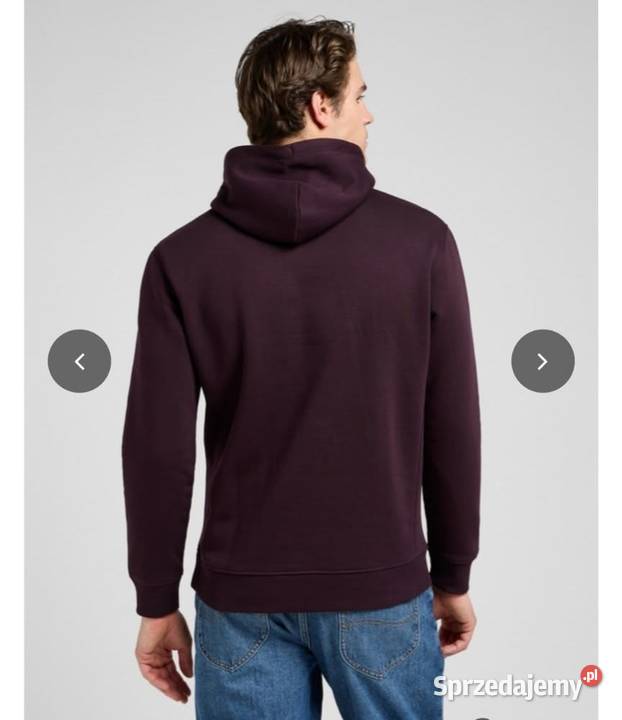 Bluza LEE plain hoodie deep wine Inny wzór Podkałek