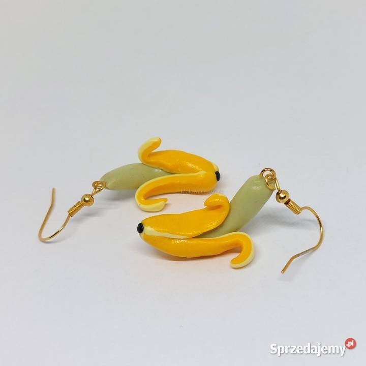 Kolczyki ręcznie robione banany Lębork