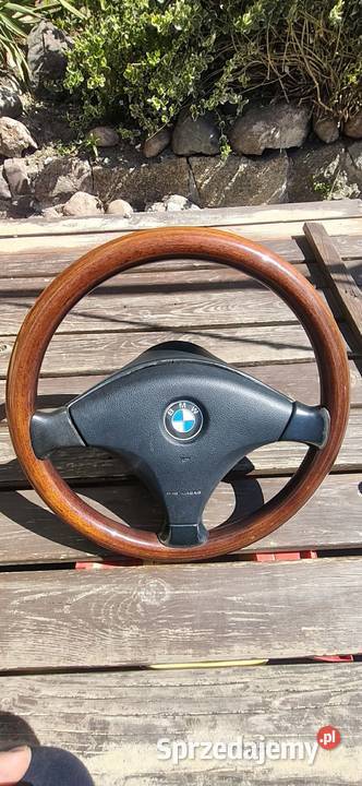 KIEROWNICA BMW E30 DREWNIANA PLUS GAŁKA osobowe Gałki i mieszki mazowieckie Mińsk Mazowiecki
