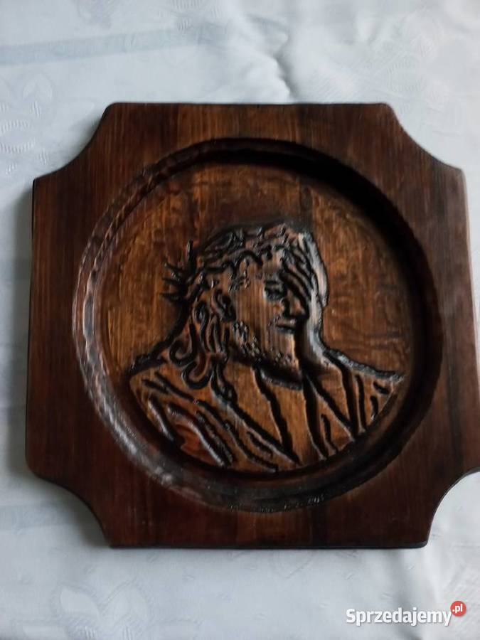 Płaskorzeźby drewniane dąb Krajenka sprzedam