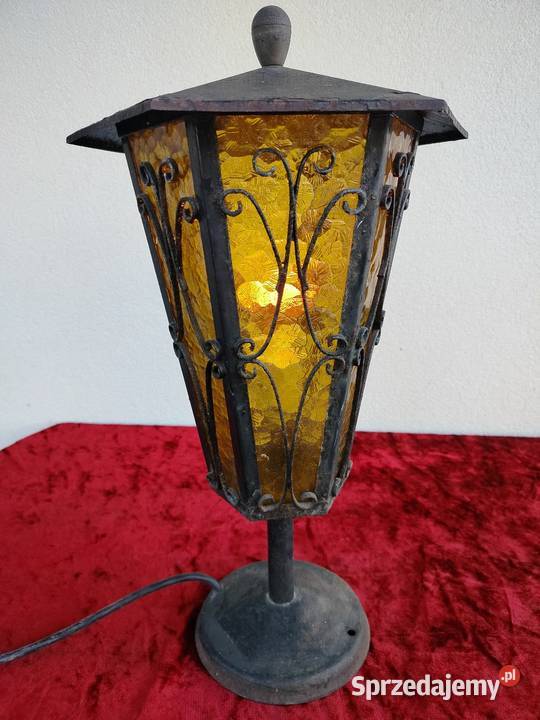 Lampa Latarnia kute żelazo druga połowa XX wieku małopolskie Kęty