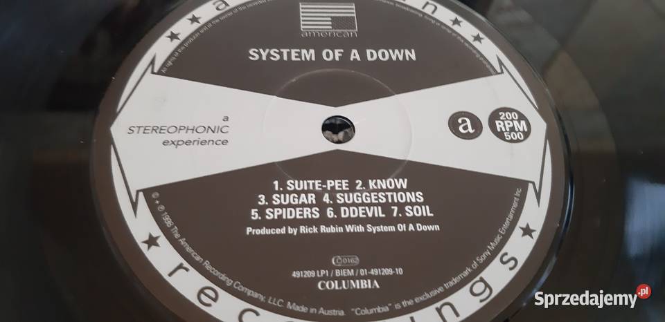 System of A Down LP nowa Jastrzębie-Zdrój