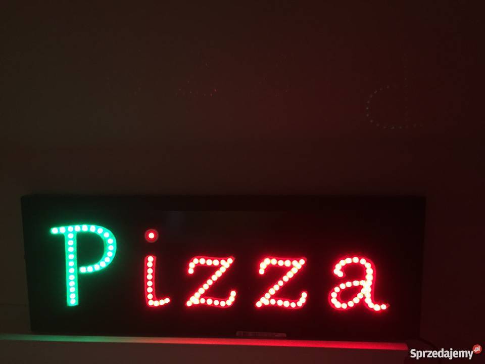 Reklama szyld neon Pizza 71x25 zewnętrzna Gastronomia Pomiechówek