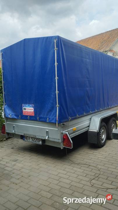 Rydwan dmc 750 przyczepka dwuosiowa towarowa Rok produkcji 2019 Giżycko sprzedam