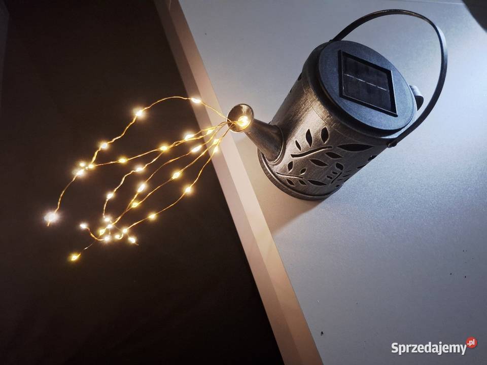 Konewka lampka ogrodowa słoneczna Lampy ogrodowe Braniewo sprzedam