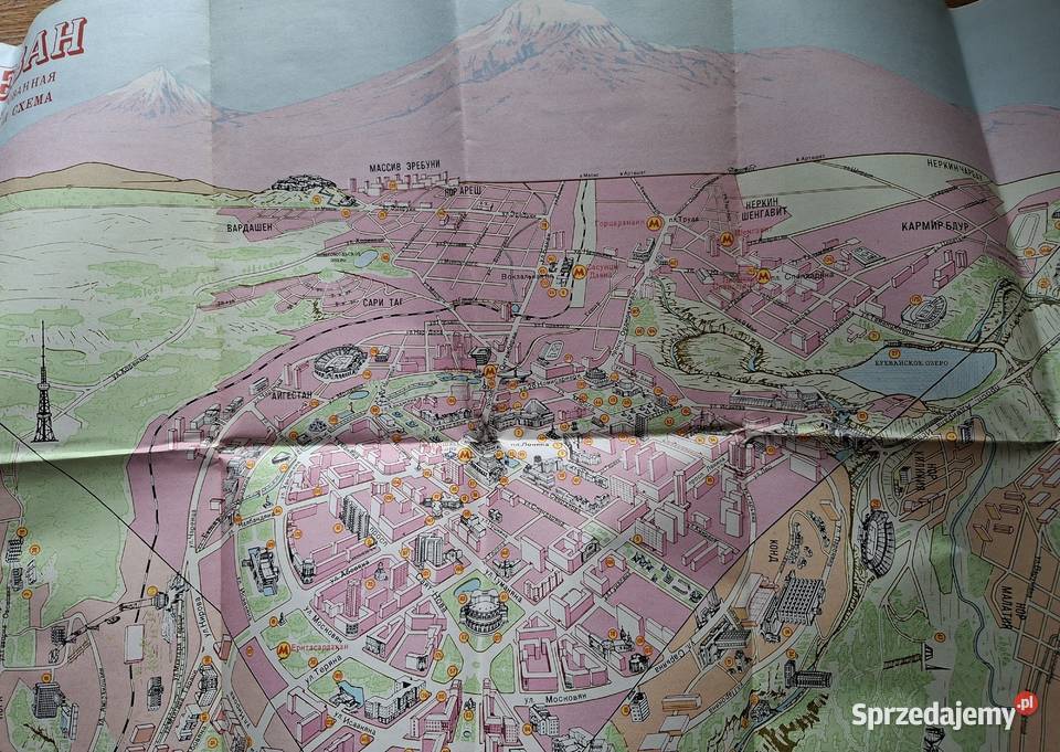 Erewań plan miasta Kraków sprzedam