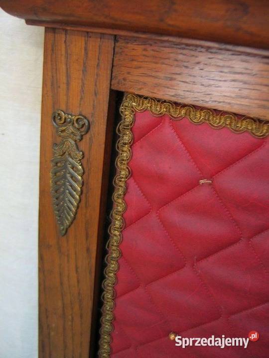 Łóżko dębowe w stylu Empire Antyk wielkopolskie Suchorzew