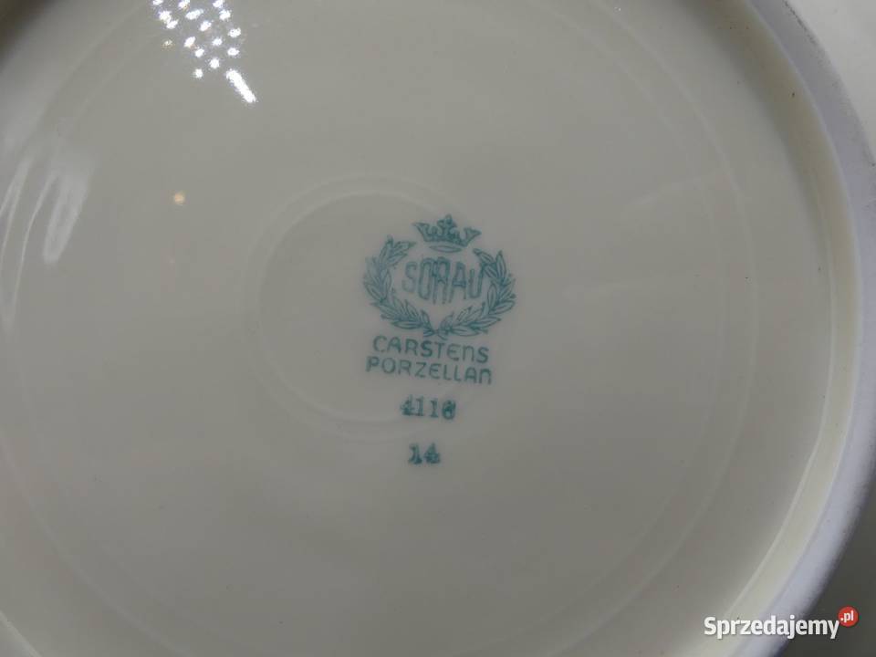 Komplet śniadaniowy Sorau Żary piękne reliefy Poznań